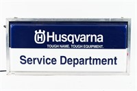 HUSQVARNA SERVICE DEPARTMENT LIGHTED SIGN