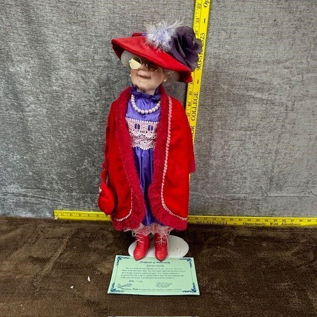 Golden Keepsakes Red Hat Grandma Doll