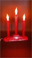 RED CHRISTMAS LT UP CANDLES