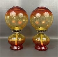 Pair Of Vintage Kerosene Lamps