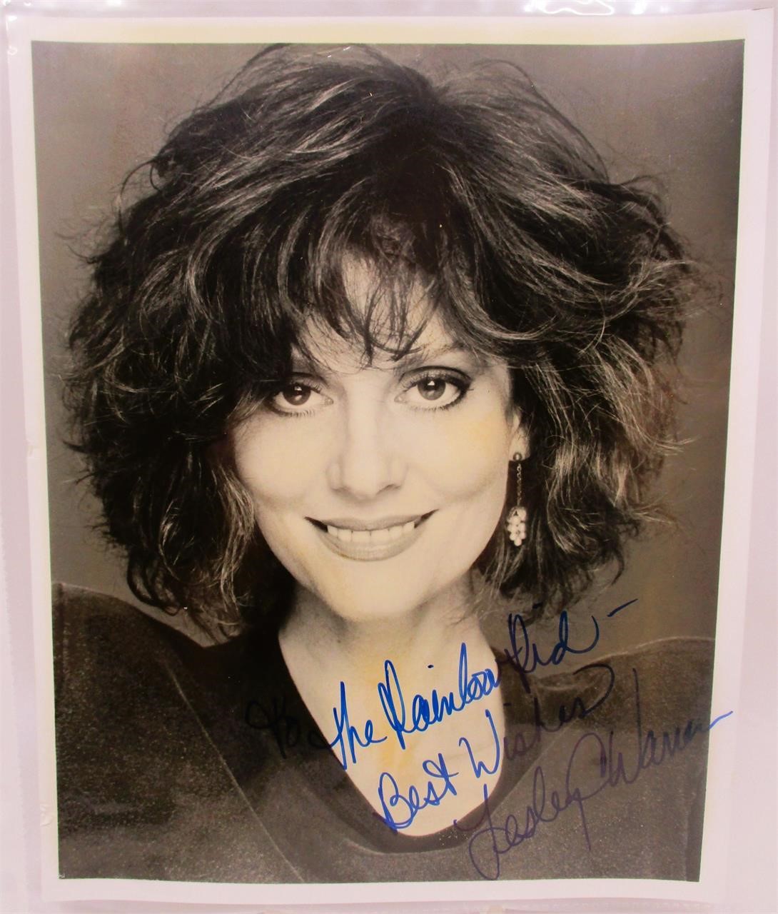 Autograph Inscribed Leslie Ann Warren Press Photo
