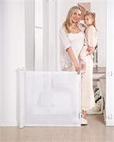 Retractable Baby Gate, Mesh Baby and Pet Gate