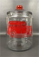 Gordon’s Glass Countertop Jar & Lid *Reproduction