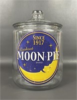 Moon Pie Glass Countertop Jar & Lid