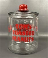 Tom’s Peanuts Glass Countertop Jar *Reproduction