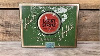 Lucky Strike metal cigarette box
