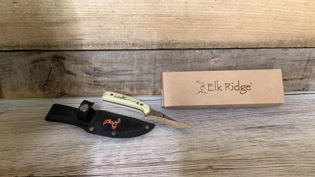 Elk Ridge knife with sheath