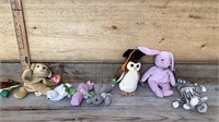 Assortment of Beanie babies - Fetch, Seamore,