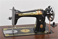 Singer Treadle Sewing Machine w/ Cabinet &...