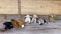Assortment of Beanie babies, 3 are not