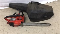 D3) XL HOMELITE CHAINSAW WITH CASE, DOES NOT