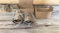 2 chrome coated stainless steel exhaust tips