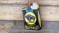 Cigarillos buffalo sign cardboard