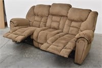 Double Recliner Sofa / Couch Plush Microfiber