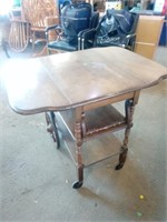 Antique Style Tea Cart with 2 Drop Leafs Can be