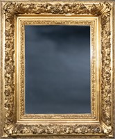 19th C. French Rococo Revival Giltwood Mirror