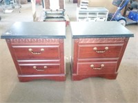 Two Dynamic Furniture Night Tables Measure 25.5"