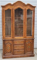 Stanley Country French China Hutch Illuminated