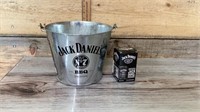 Jack Daniel’s pale and advertising bottles