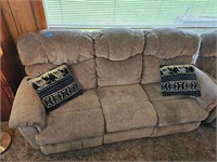 Couch/Sofa (dual recliners) w/ (2) Recliners