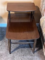Mid century modern 2 tier end table