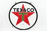 TEXACO 5' DSP DEALER SIGN WITH STEEL RING