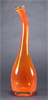 Mid Century Modern Murano Amberina Art Glass Vase