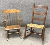 Two Vintage Rocking Chairs