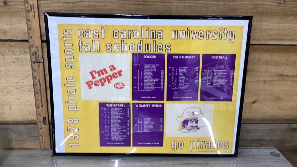 ECU pirates 1978 fall sports schedule