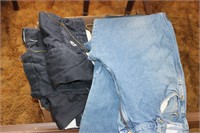 BOX OF WORK PANTS - JEANS - VARIOUS SIZES