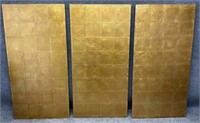 Three Hanging Gold Panels