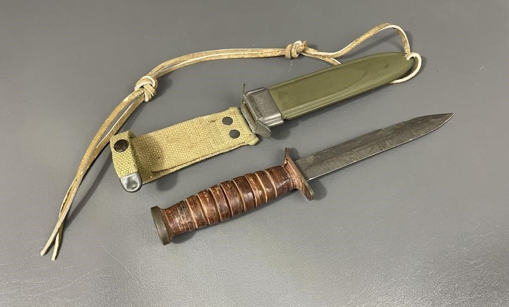 WWII U.S. Imperial M3 Fighting Knife With Sheath