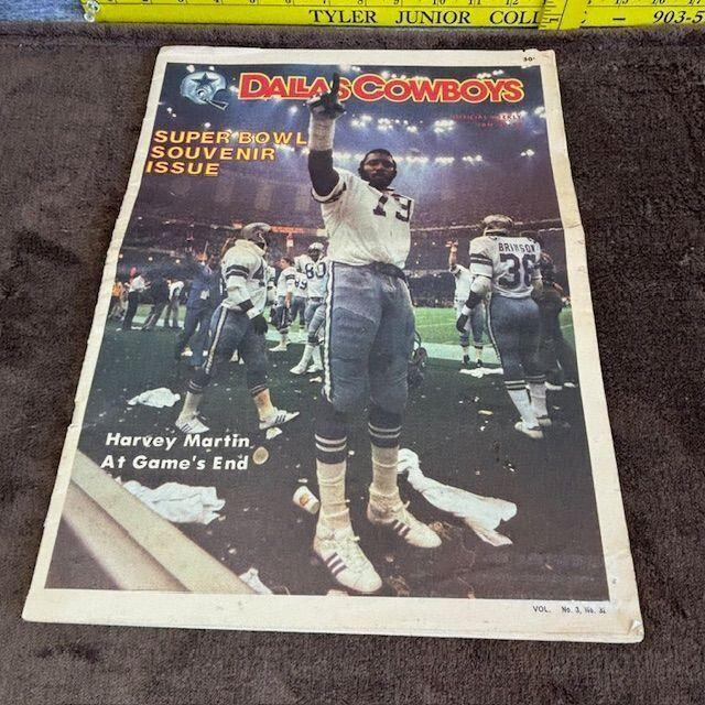 Dallas Cowboys Super Bowl Souvenir Harvey Martin