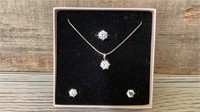 .925 sterling silver ring/necklace/ear rings