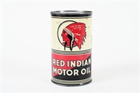 RED INDIAN MOTOR OIL IMP QT CAN