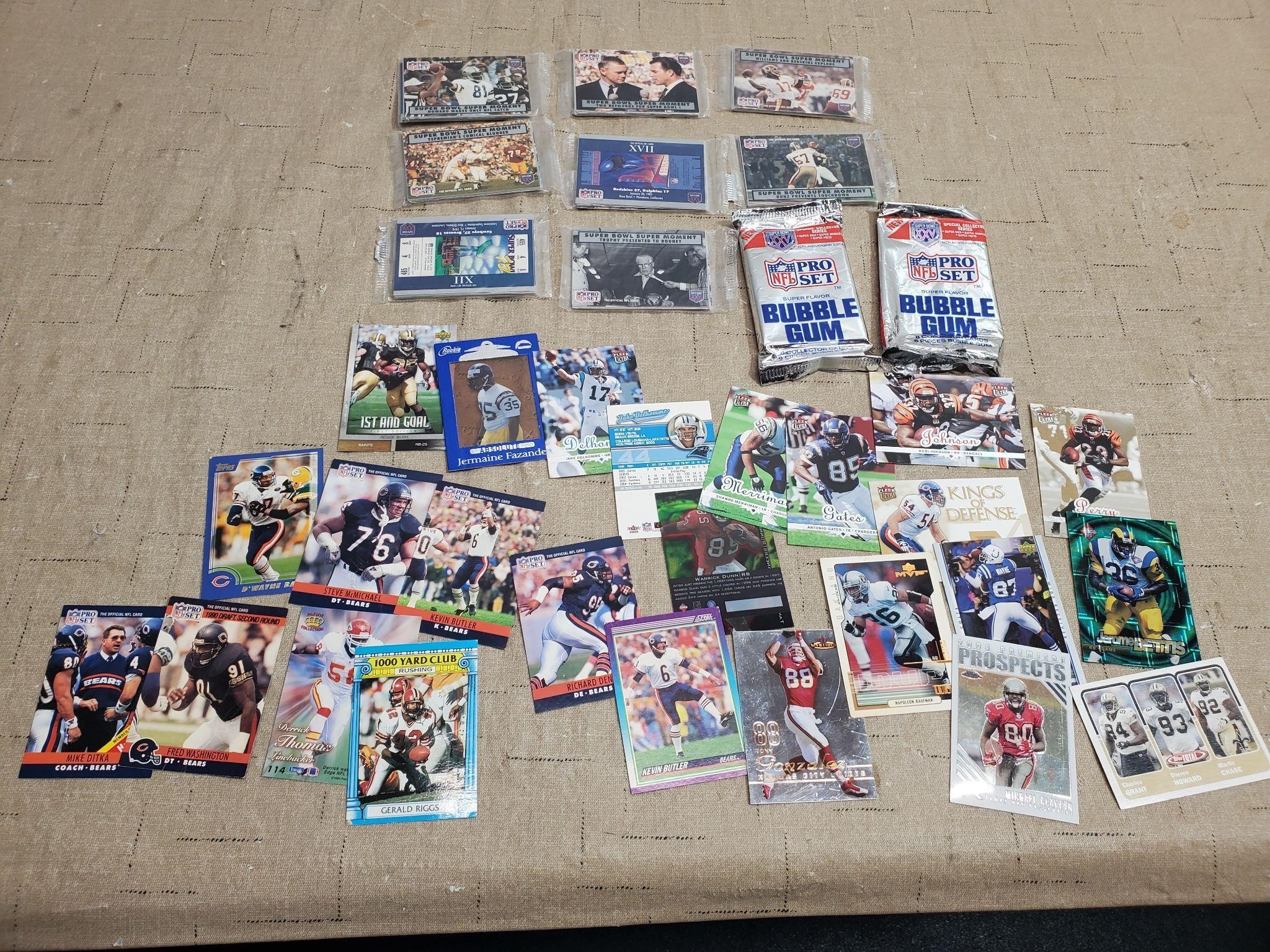Small Football Cards Collection