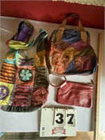 Lucky Brand patchwork handbag, hobo wristlet &