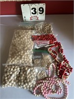 Beads for making bead garland for home decor