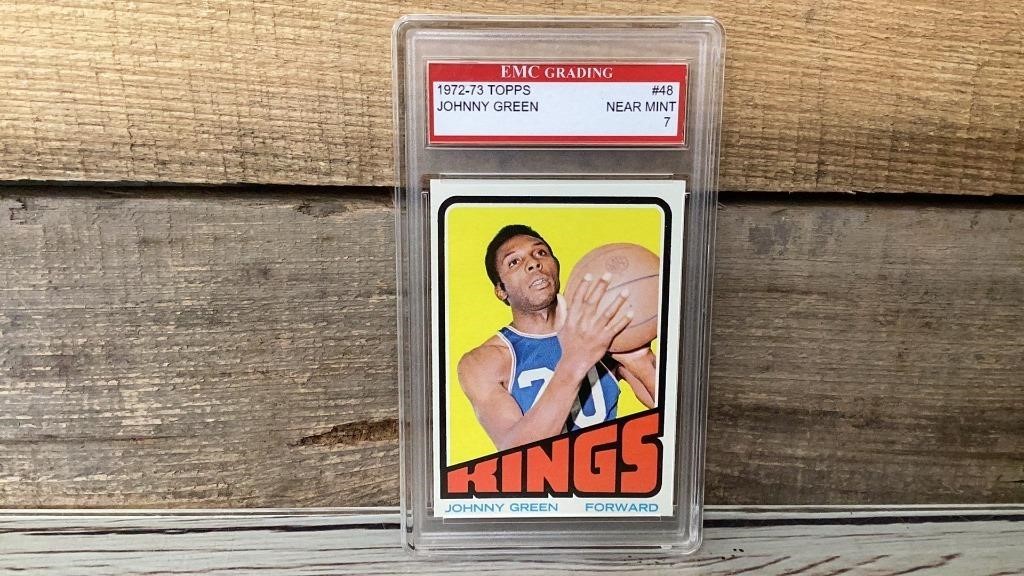 Johnny Green vintage basketball NM 7 graded card