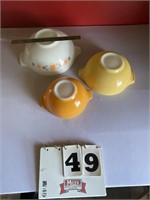 Pyrex bowls (13", 11", 9")