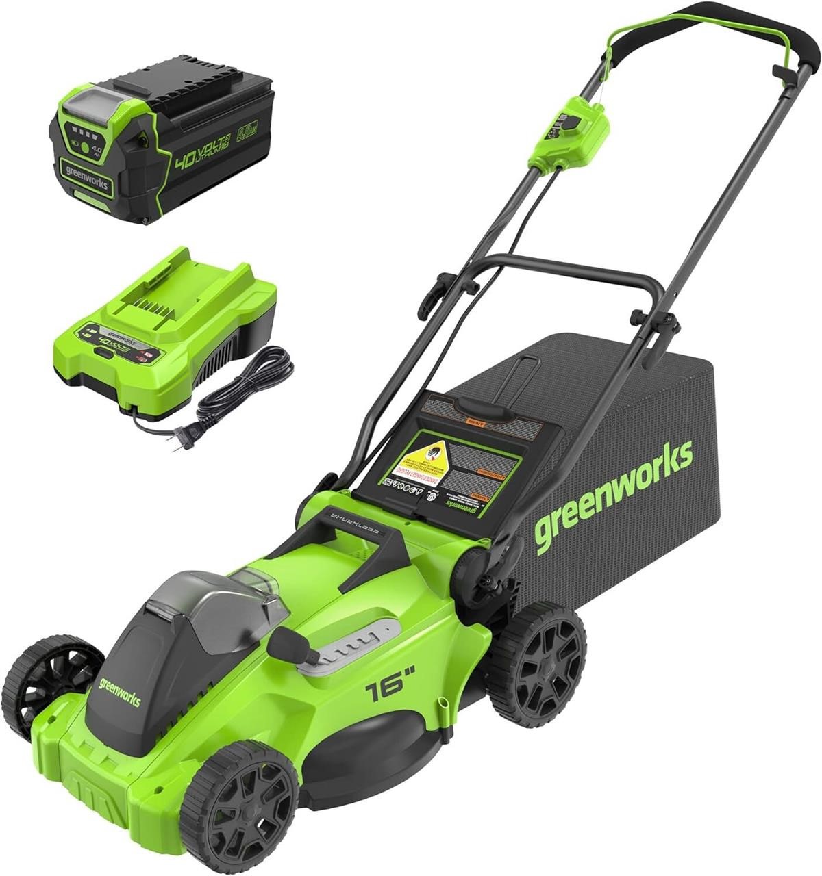 Greenworks 40V 16 Brushless Cordless (Push) Lawn M