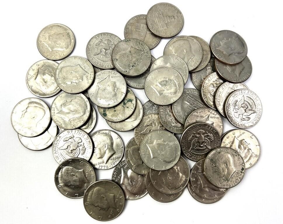LARGE COLLECTION OF KENNEDY HALF DOLLARS