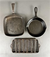 Three "Made in Taiwan" Cast Iron Cookware Items