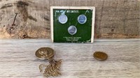 Wartime steel pennies, Andrew Jackson, coin and