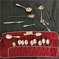 MARKED STERLING TEA SPOONS, MISC