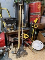 gardening supplies rake broom
