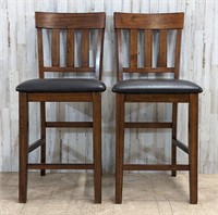 Two Ashley Furniture Haddigan Bar Stools