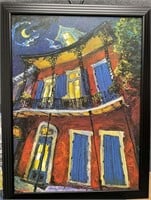 Signed Painting of New Orleans House