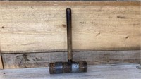 Old wooden mallet