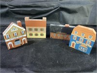 VTG Cats Meow Wooden Buildings